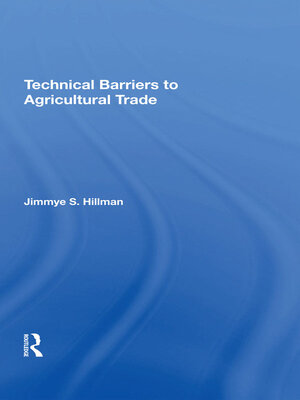 cover image of Technical Barriers to Agricultural Trade